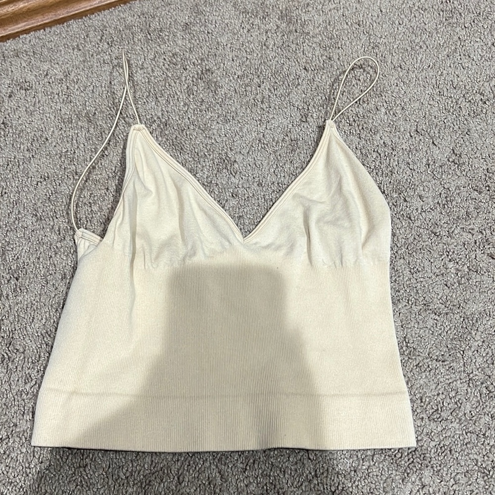 nude color tank top